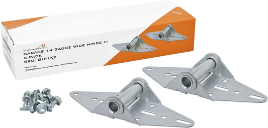 Heavy Duty 14 Gauge Wide Body Garage Door Hinge 2 Pack - HardwareX Supply