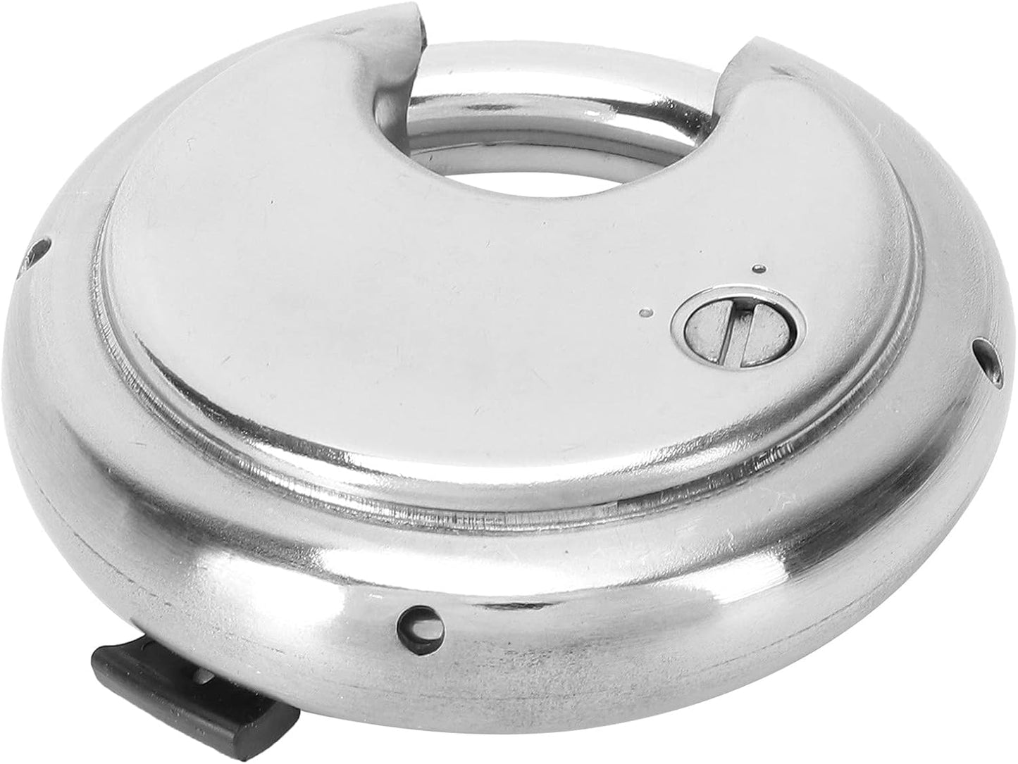 Heavy Duty 4 Digit Combination Disc Padlock for Trailer, Garage, Storage Unit - Hardened Steel Shackle - Outdoor Security Lock