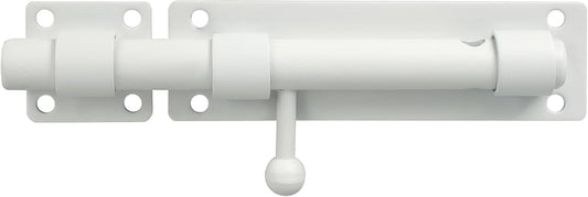 Heavy Duty 8-inch White Stainless Steel Slide Bolt Latch for Fences, Barn Doors, and Interior/Exterior Use - WildKart