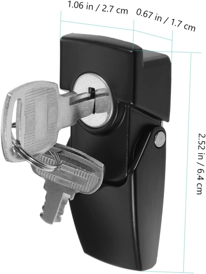 Heavy Duty Aluminum Alloy File Cabinet Lock Set with Keys - Secure Drawer, Showcase, Mailbox - Yardenfun