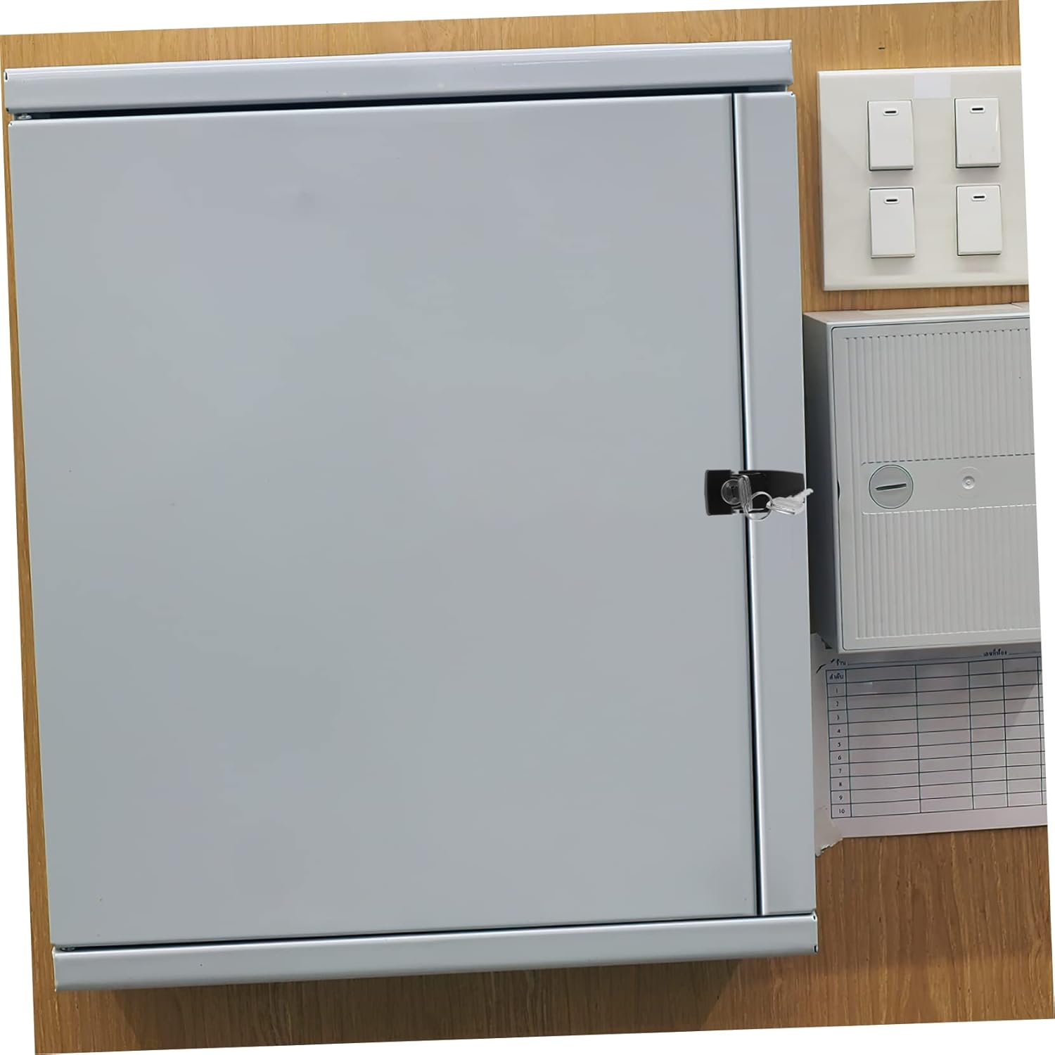 Heavy Duty Aluminum Alloy File Cabinet Lock Set with Keys - Secure Drawer, Showcase, Mailbox - Yardenfun