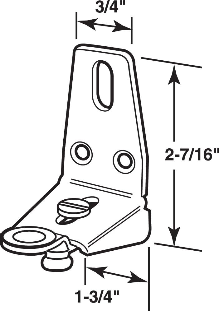 Heavy Duty Bi-Fold Door Bracket - Prime-Line N 6836 (Single Pack) - WildKart