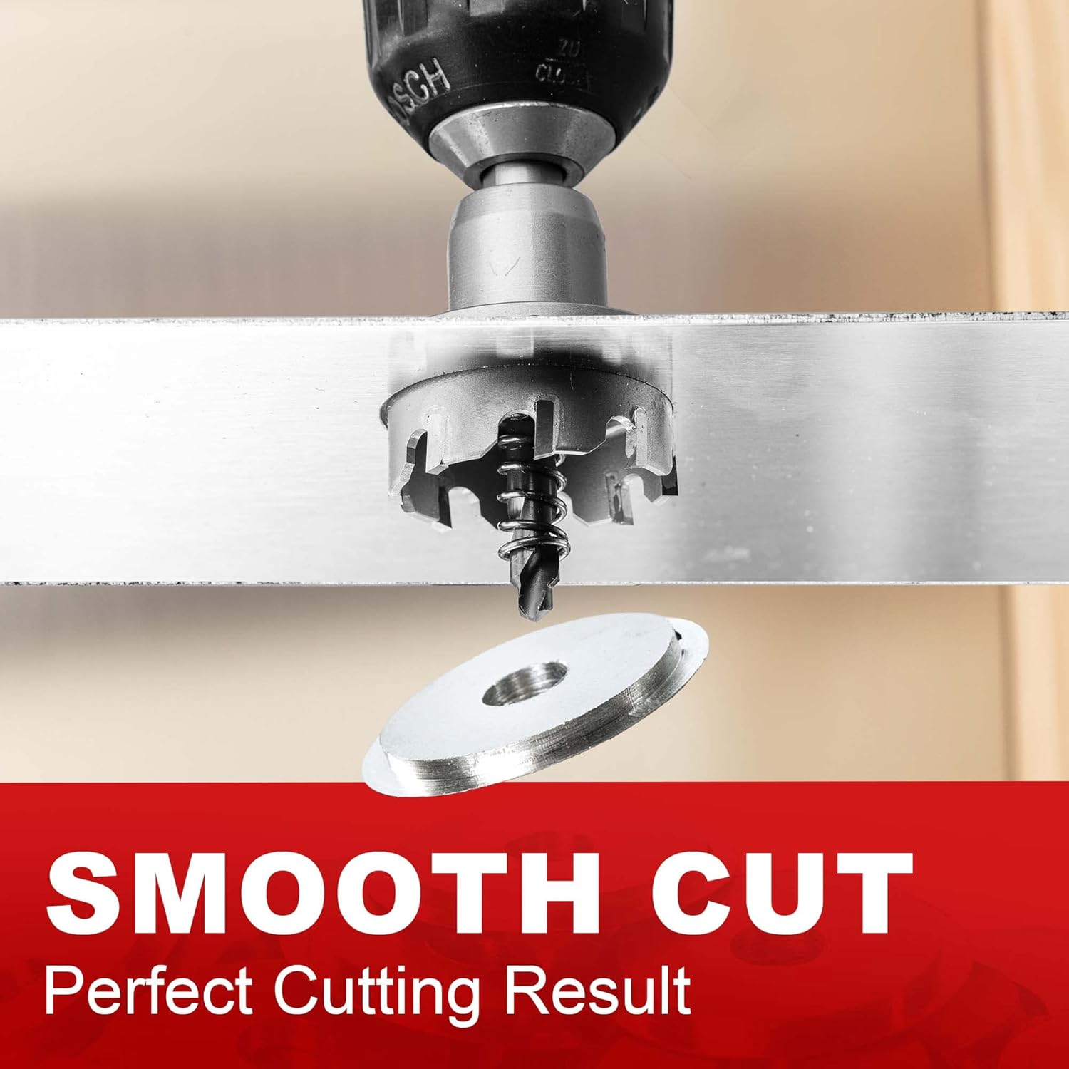 Heavy Duty Carbide Hole Saw Cutter for Stainless Steel and Sheet Metal - 3/4" (19mm)