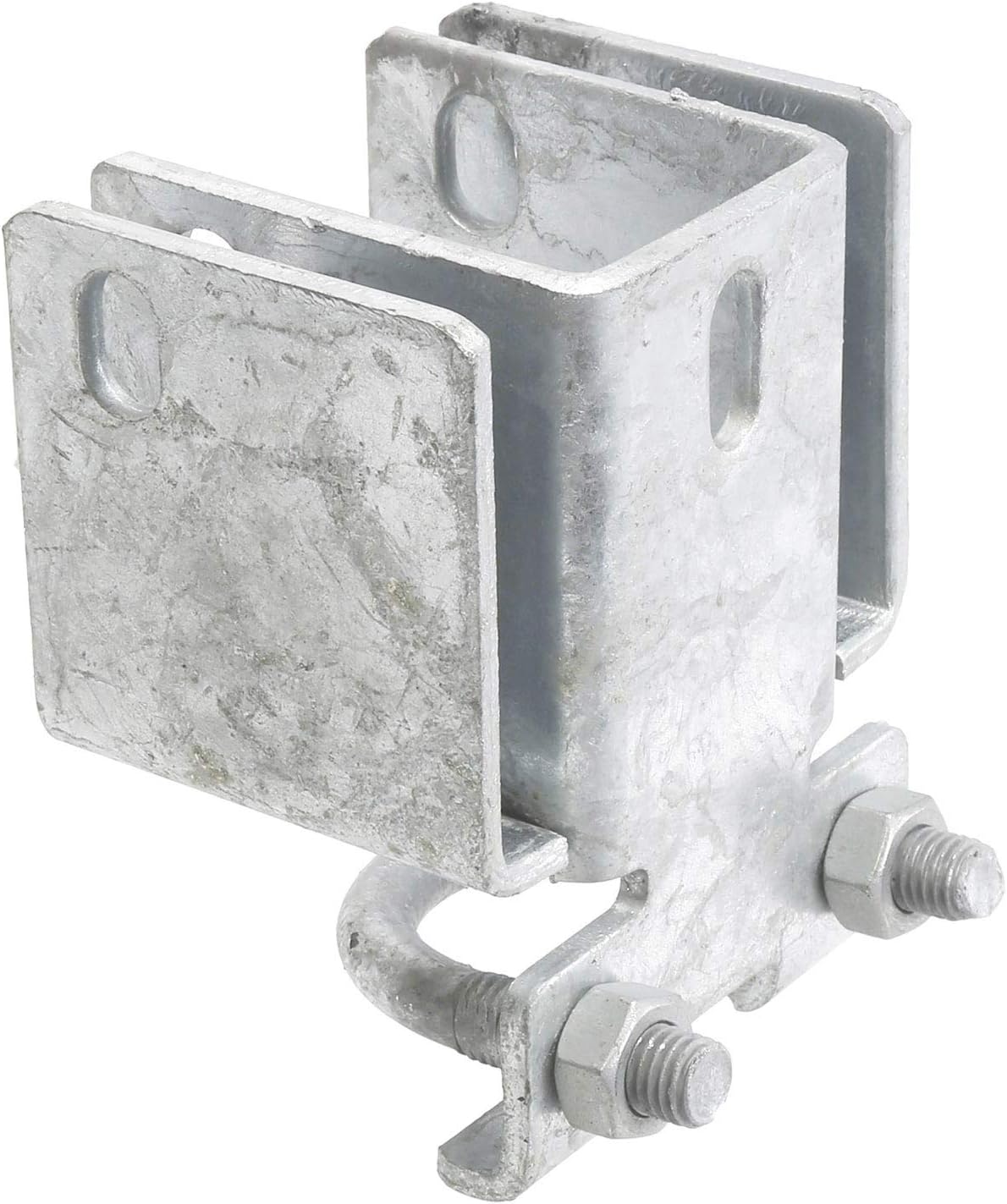 Heavy Duty Chain Link Fence Double Gate Latch for Swing Gates - Fits 1-5/8" or 2" Frames - Strong Arm Design