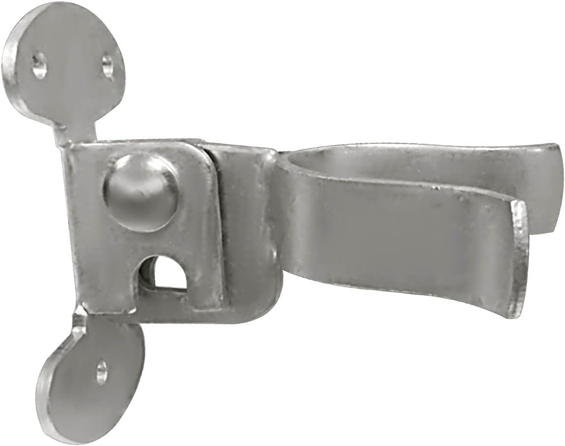 Heavy Duty Chain Link Fork Gate Latch with Padlock Hole, Wall Mount Fence Gate Latch (1-5/8" X 1-5/8")