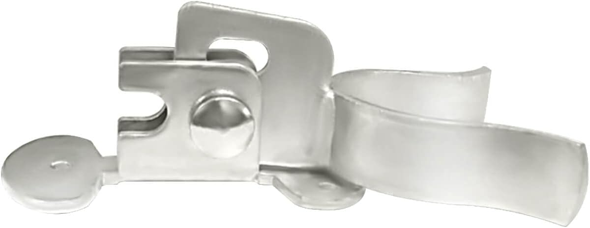 Heavy Duty Chain Link Fork Gate Latch with Padlock Hole, Wall Mount Fence Gate Latch (1-5/8" X 1-5/8")