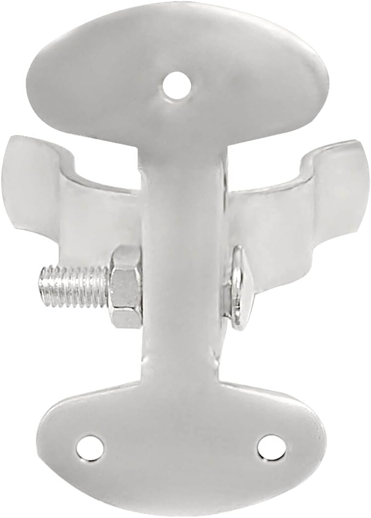 Heavy Duty Chain Link Fork Gate Latch with Padlock Hole, Wall Mount Fence Gate Latch (1-5/8" X 1-5/8")