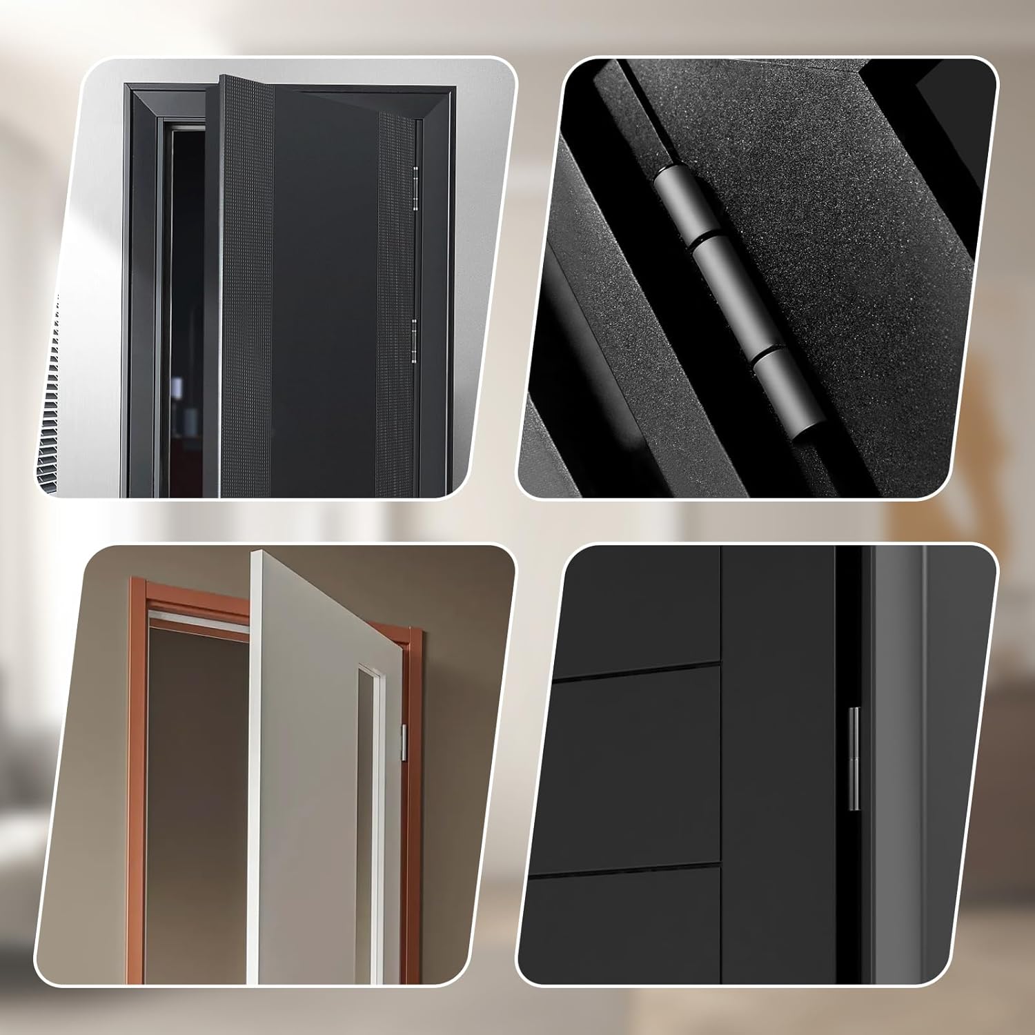 Heavy Duty Door Hinge Adjustment Tool for Flag Hinges - Structural Steel Wrench for Door Alignment and Repair (14mm-18mm, 23mm-25mm)