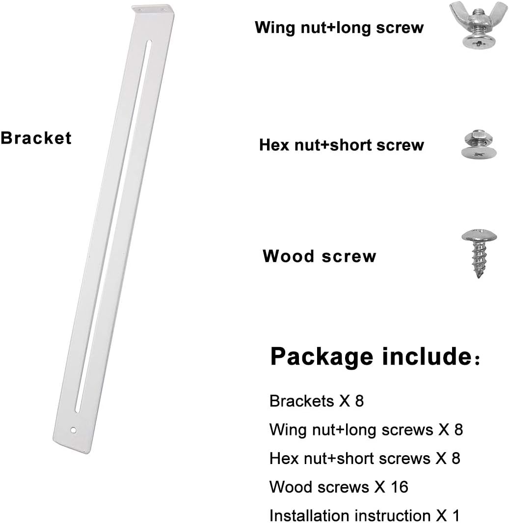 Heavy Duty Drawer Repair Kit for Reinforcing Wooden/MDF/Chipboard Drawers - Cabinet Reinforcement with Steel Hardware - Includes Screws (4 Pack)