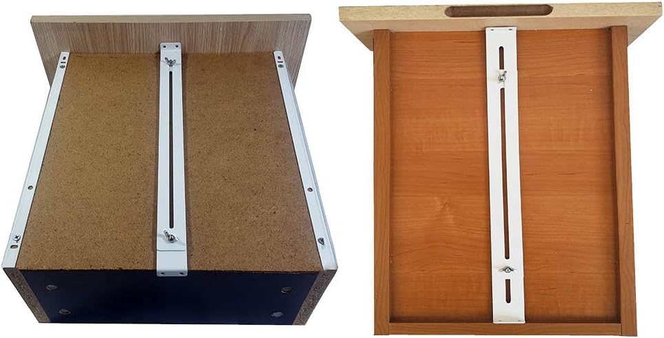 Heavy Duty Drawer Repair Kit for Reinforcing Wooden/MDF/Chipboard Drawers - Cabinet Reinforcement with Steel Hardware - Includes Screws (4 Pack)