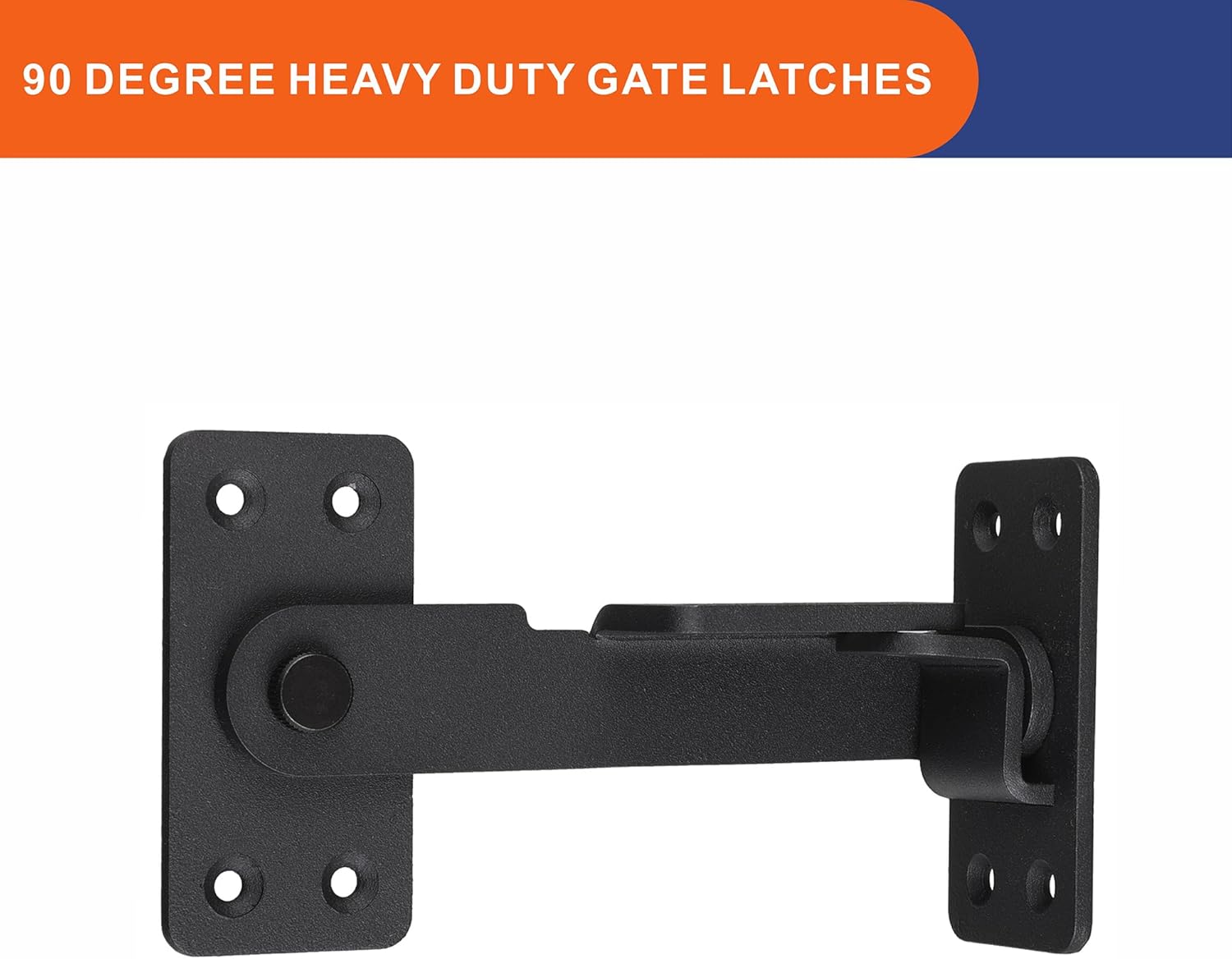 Heavy Duty Flip Latch Lock with Padlock Hole for Wooden Fences, Cabinets, Bathrooms & Windows