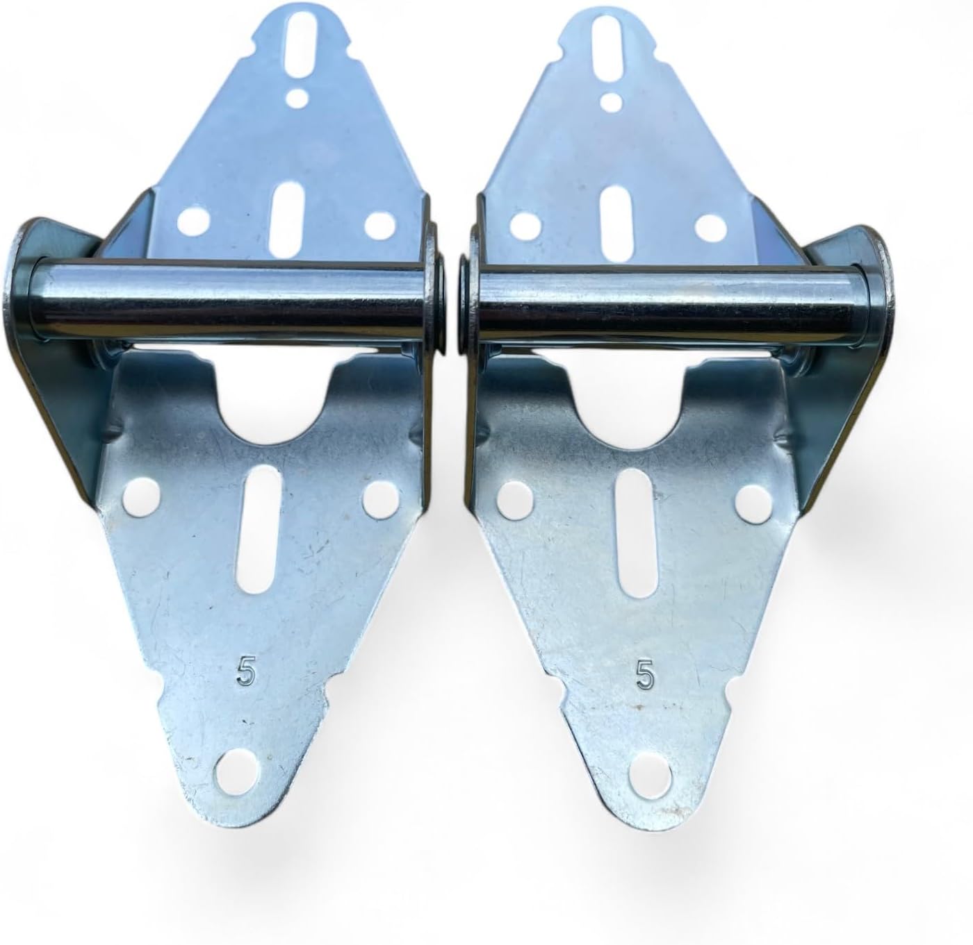 Heavy Duty Galvanized Steel Hinge #5 for Residential and Commercial Doors - 2 Pack