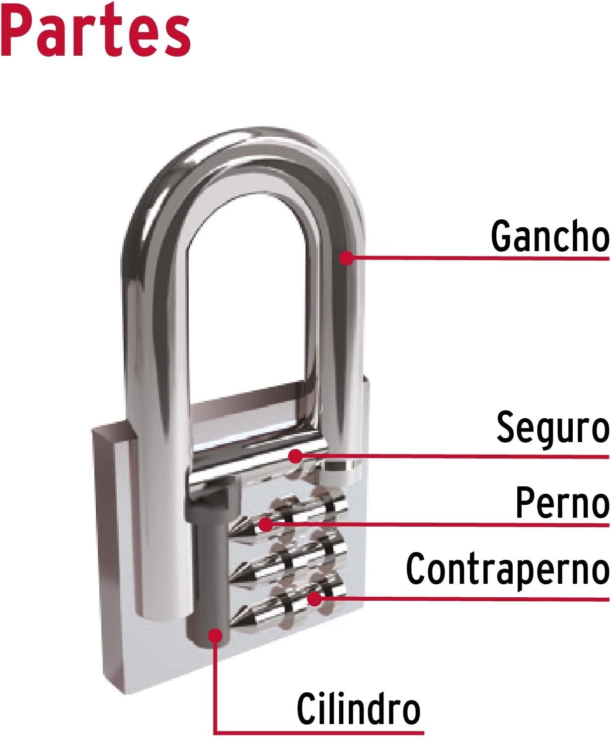 Heavy Duty HERMEX CHB-32L Iron Padlock with 32MM Shackle - Durable Security Lock for Home and Business Use