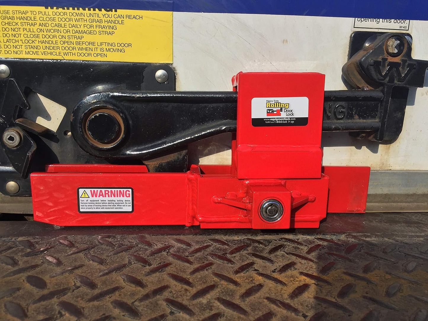 Heavy Duty Rolling Door Lock for Maximum Security Storage Containers, Box Trucks, and Trailers - Keyed Differently for Enhanced Security