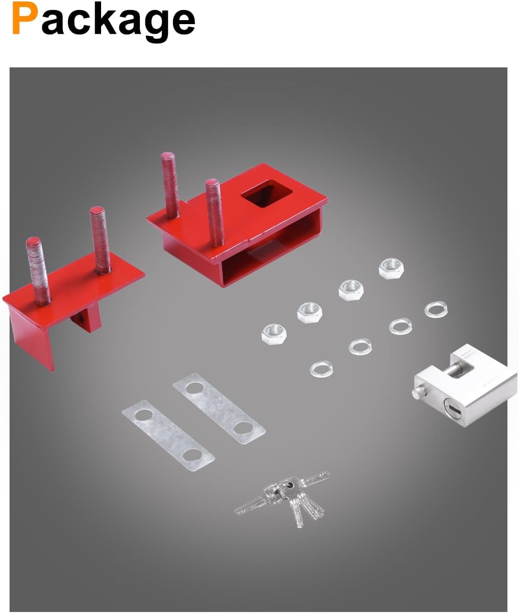 Heavy Duty Shipping Container Lock Box with Padlock & 5 Keys - Autoholic Bolt On Container Accessories