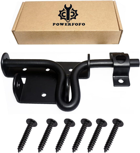 Heavy Duty Sliding Bolt Door/Gate Latch with Padlock Hole, Durable Material - 1 Pack - WildKart