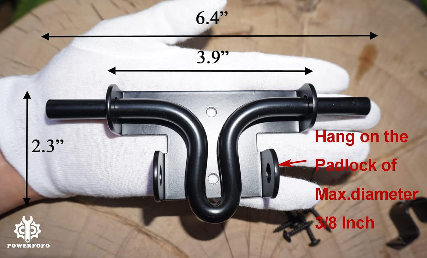 Heavy Duty Sliding Bolt Door/Gate Latch with Padlock Hole, Durable Material - 1 Pack - WildKart