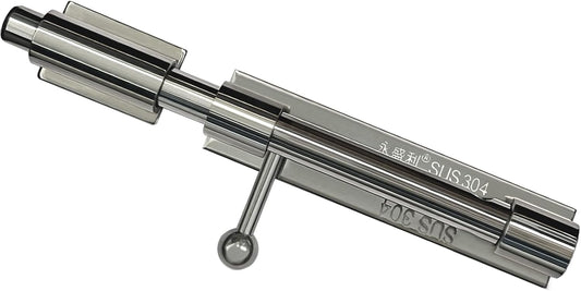 Heavy Duty Stainless Steel Barn Door Lock with Slide Latch - Secure Gate and Fence Hardware with Padlock Hole - SmaringWing Premium Quality