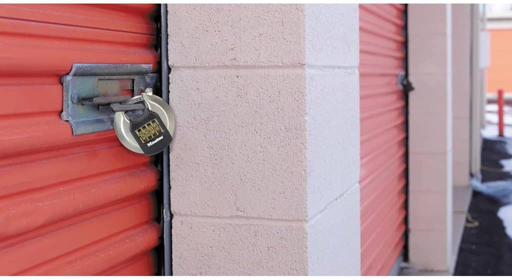 Heavy Duty Stainless Steel Combination Disc Padlock - Ideal for Storage Units, Sheds, Garages, Trailers - MASTER LOCK M40EURDNUM - WildKart