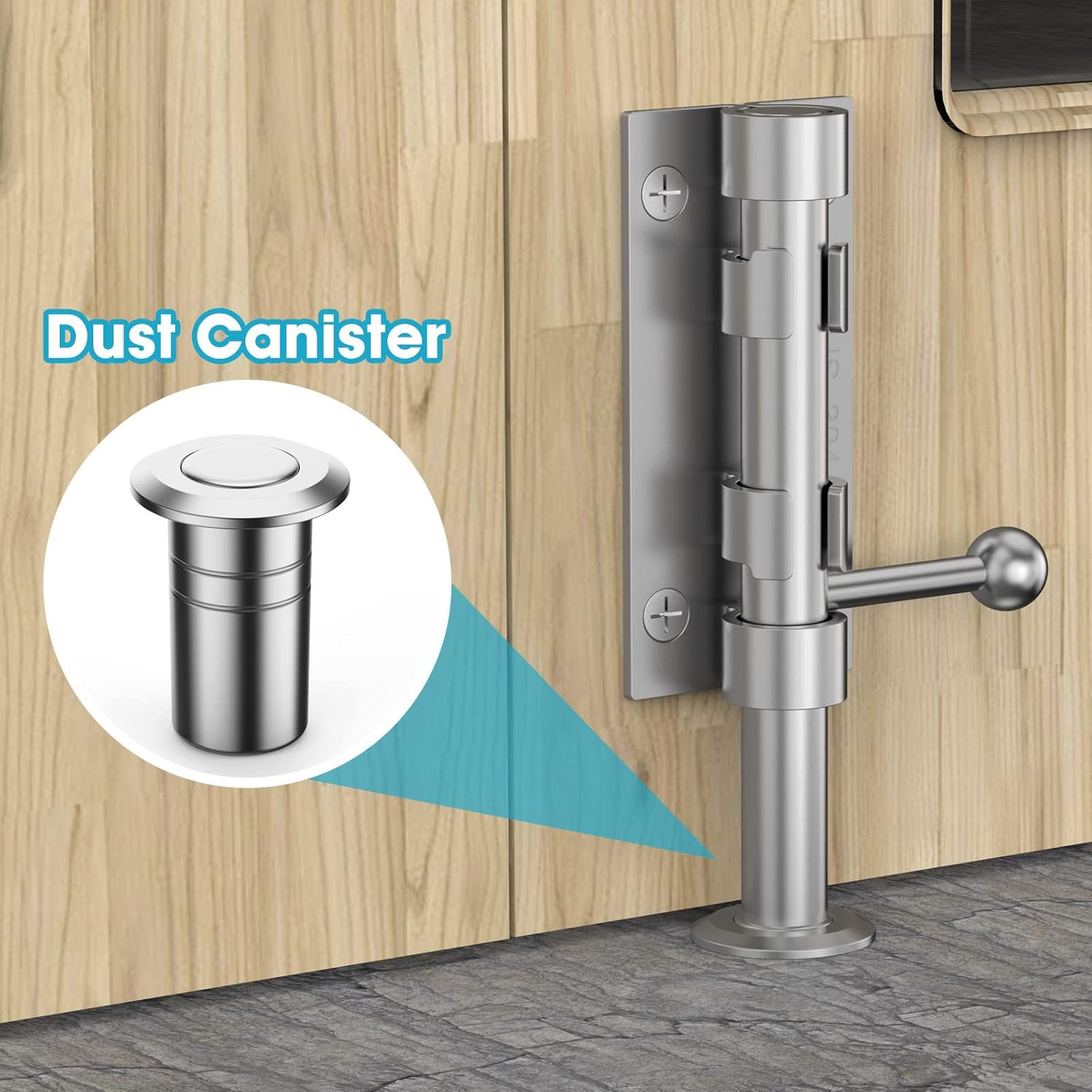 Heavy Duty Stainless Steel Slide Bolt Gate Latch Hardware for Wooden Fence/Shed Door - 6.3 Inch Barrel Bolt Latch - Indoor/Outdoor Use - Pack of 2