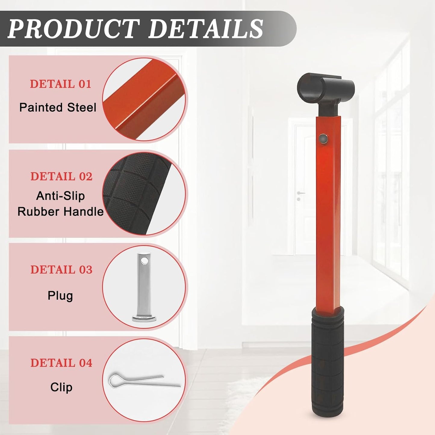 Heavy Duty Steel 4 in 1 Door Hinge Adjustment Tool Kit - Ideal for Residential and Commercial Use - WildKart