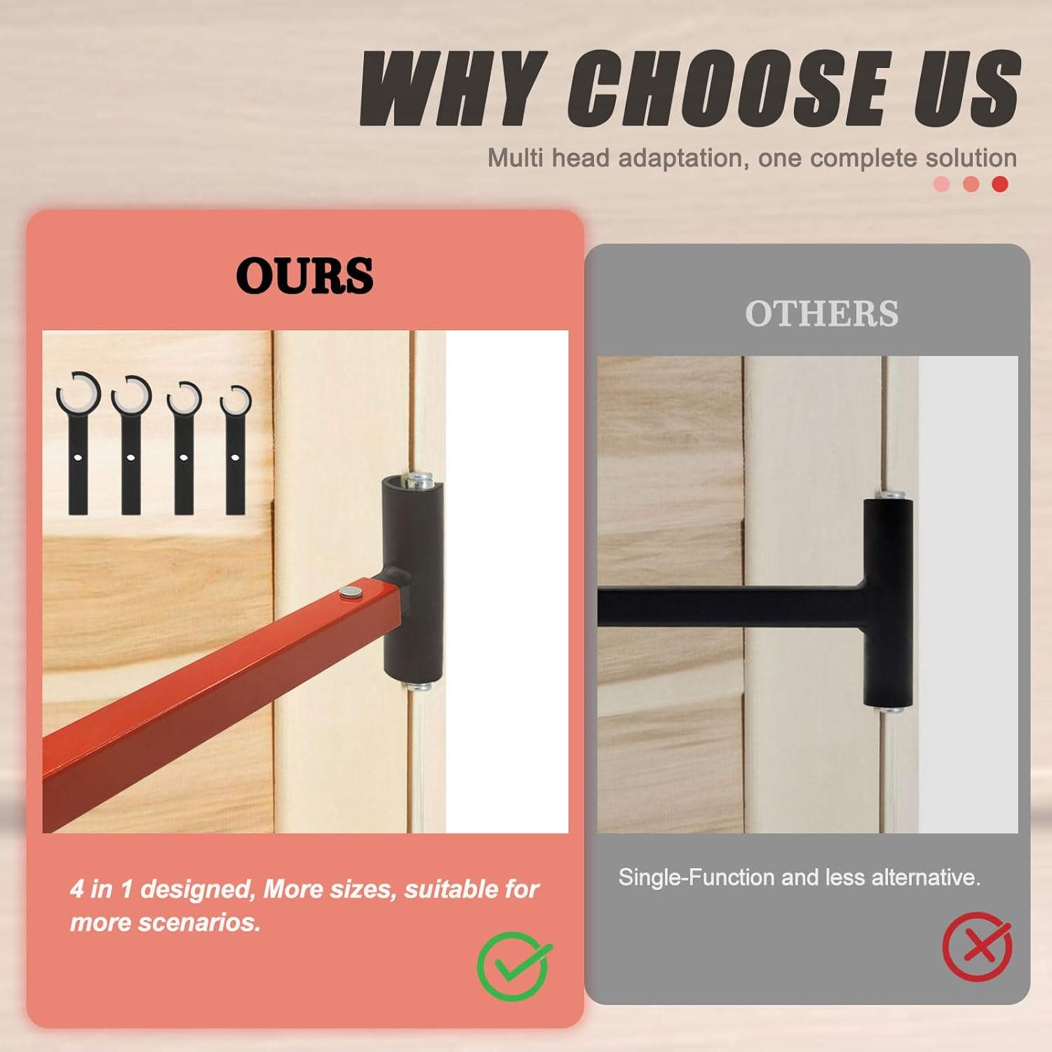 Heavy Duty Steel 4 in 1 Door Hinge Adjustment Tool Kit - Ideal for Residential and Commercial Use - WildKart