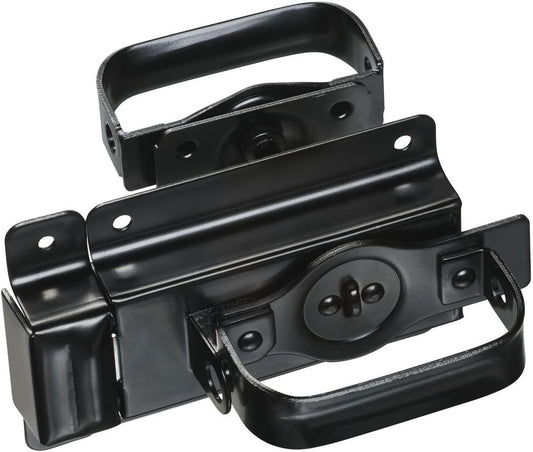 Heavy Duty Swinging Door Latch for Interior & Exterior Use - National Hardware N101-576, WeatherGuard Coated, Black - WildKart
