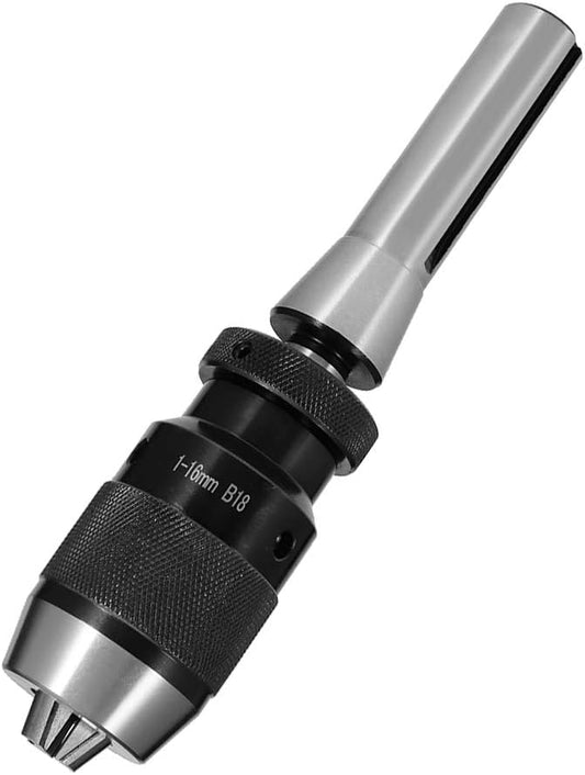 Heavy Duty Vkinman Keyless Drill Chuck with R8 Shank for CNC Drill Presses and Lathes Spindle - Self Tightening 1/32"- 5/8