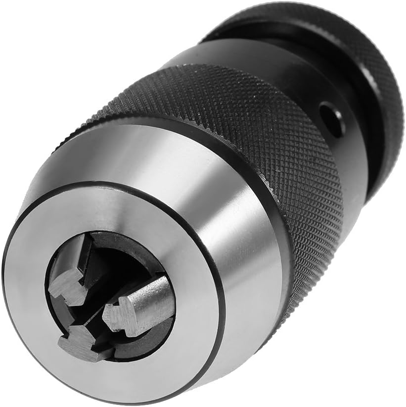 Heavy Duty Vkinman Keyless Drill Chuck with R8 Shank for CNC Drill Presses and Lathes Spindle - Self Tightening 1/32"- 5/8