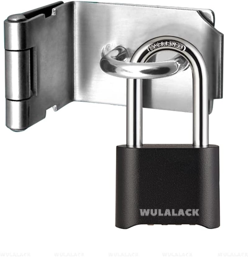 Heavy Duty Weatherproof Outdoor Combination Lock for Sheds, Gates, and Storage Units - Resettable Padlock with Code by WULALACK - WildKart