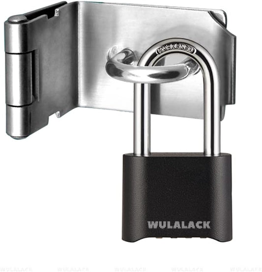 Heavy Duty Weatherproof Outdoor Combination Lock for Sheds, Gates, and Storage Units - Resettable Padlock with Code by WULALACK - WildKart