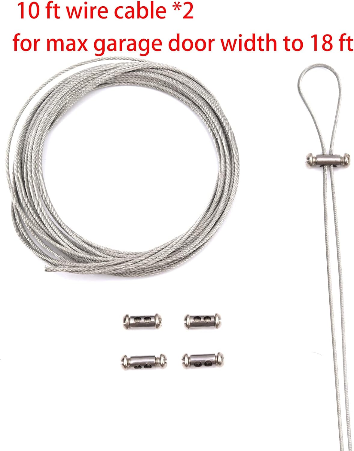 Heavy-Duty Wedelweib Garage Door Lock Kit - Fits 1-3/8" to 2" Thick Doors - Single/Double Doors up to 18ft Wide - Includes All Hardware - Random Keyed