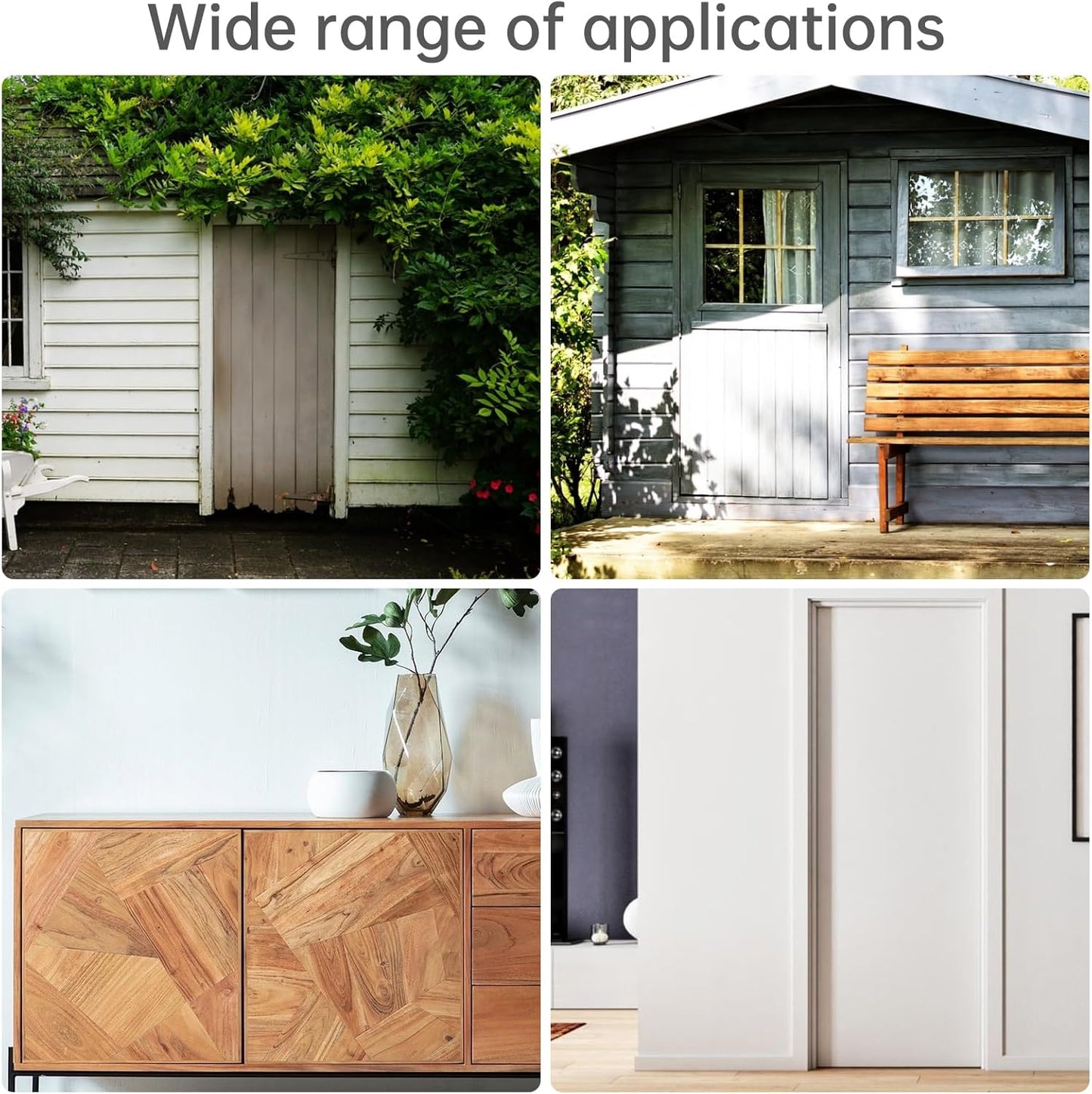 Heavy Duty Zinc Alloy Combination Locking Bolt for Shed Gate Fences - 4 Digit Combination Door Security Slide Latch Lock (Black)