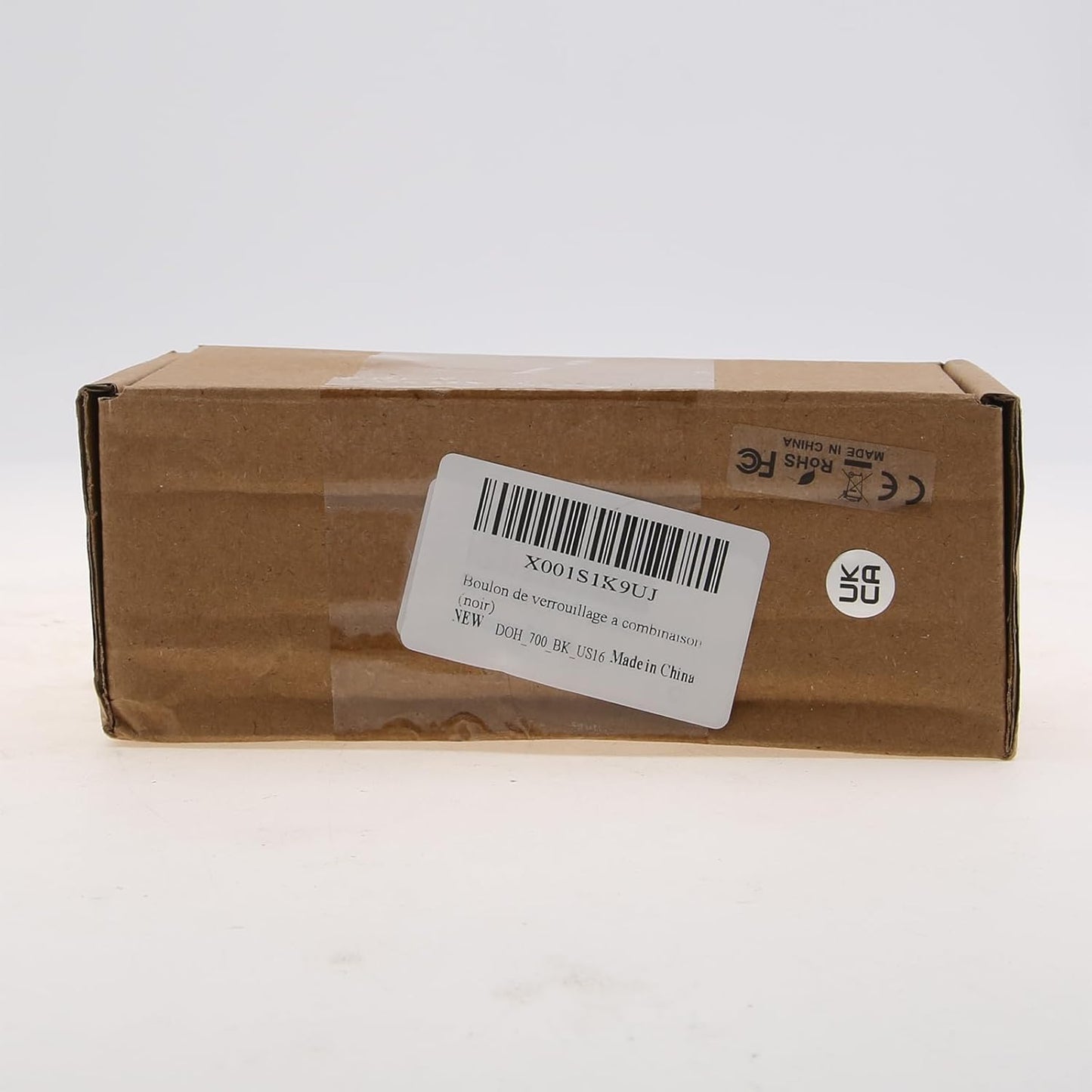 Heavy Duty Zinc Alloy Combination Locking Bolt for Shed Gate Fences - 4 Digit Combination Door Security Slide Latch Lock (Black)