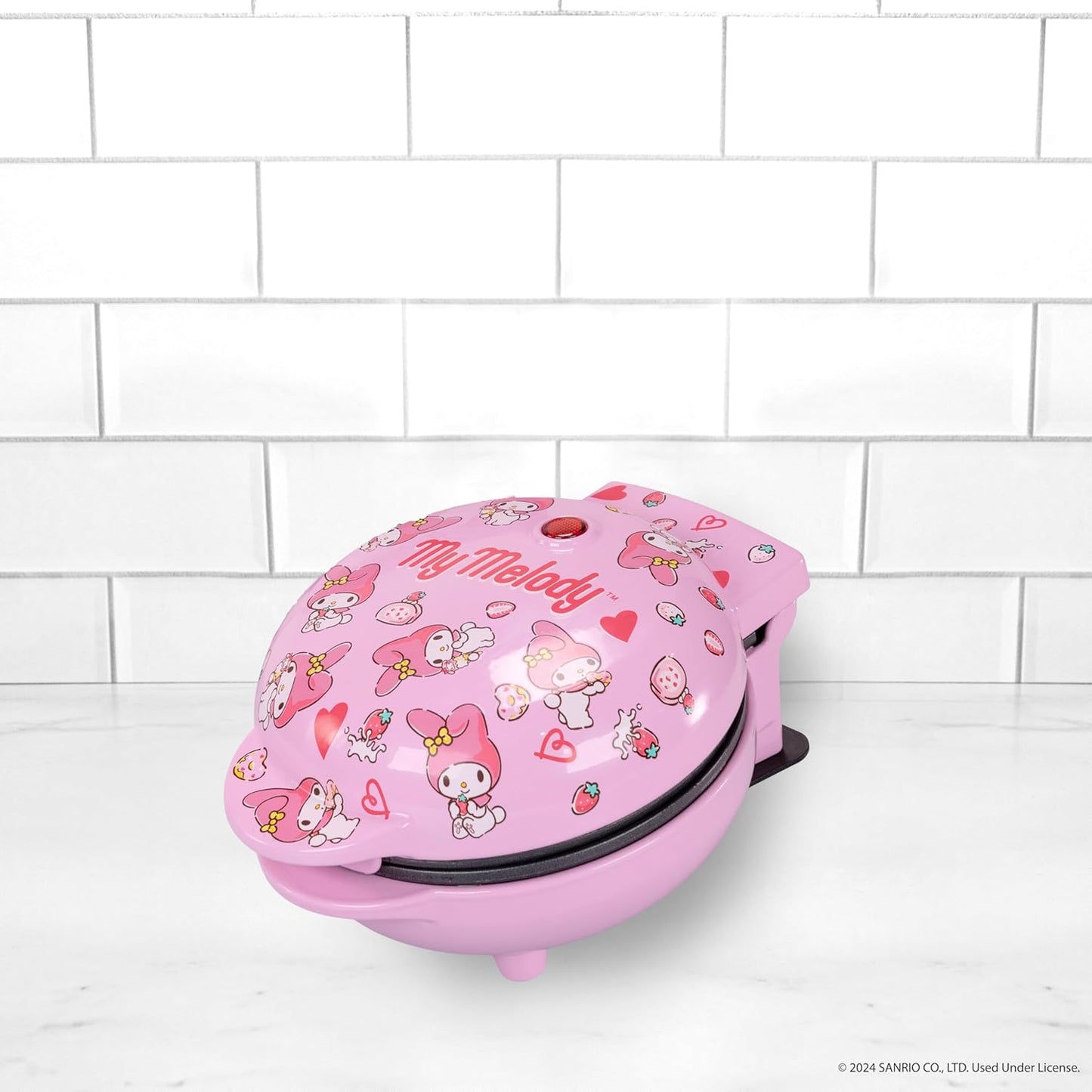 Hello Kitty My Melody Mini Waffle Maker - Cute Bunny Character Cooking Appliance for Fans