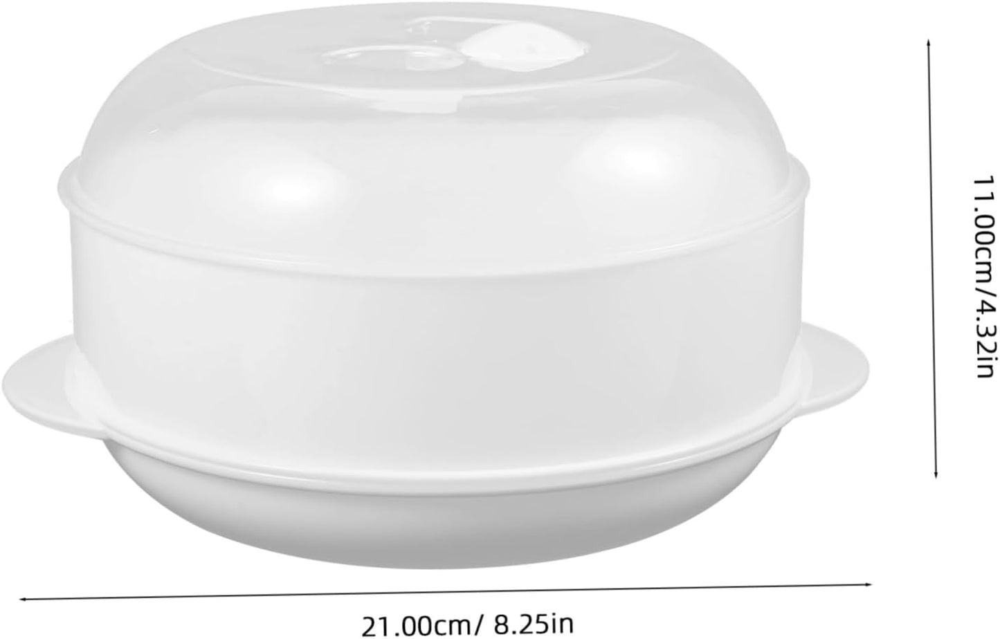 Hemoton Steamer Microwave Cookware with Lid for Pasta and Dumplings - Mini Fridge Containers for Kitchen Supplies