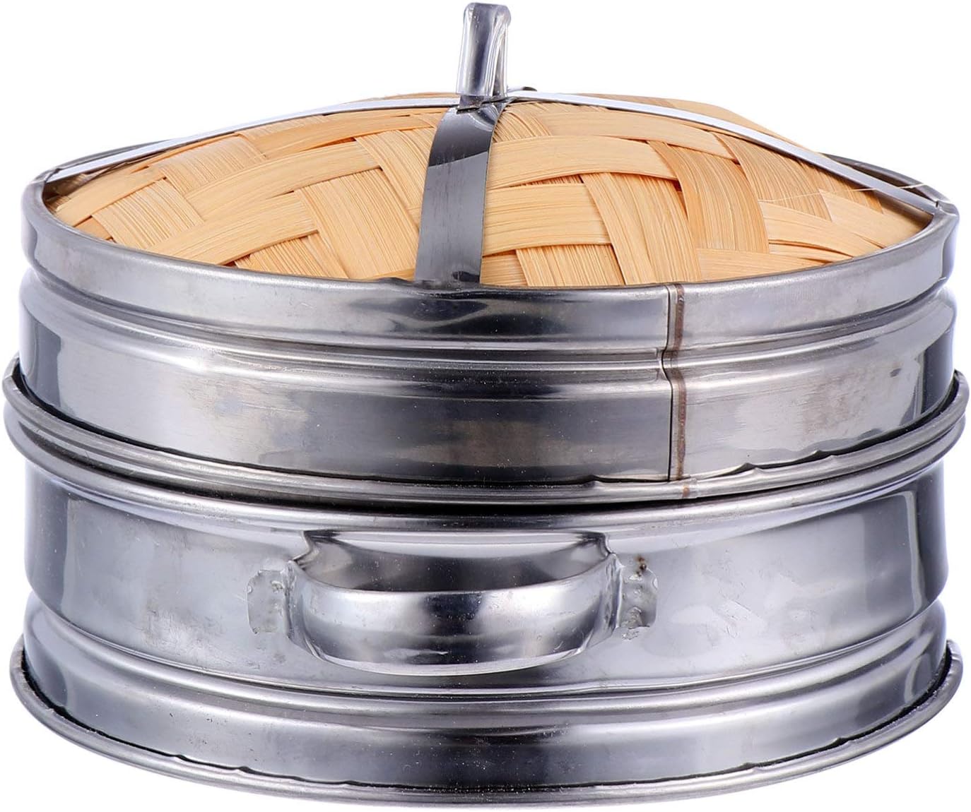 Hemoton Steamer Set with Basket and Lid for Steaming - Kitchen Gadget and Supplies