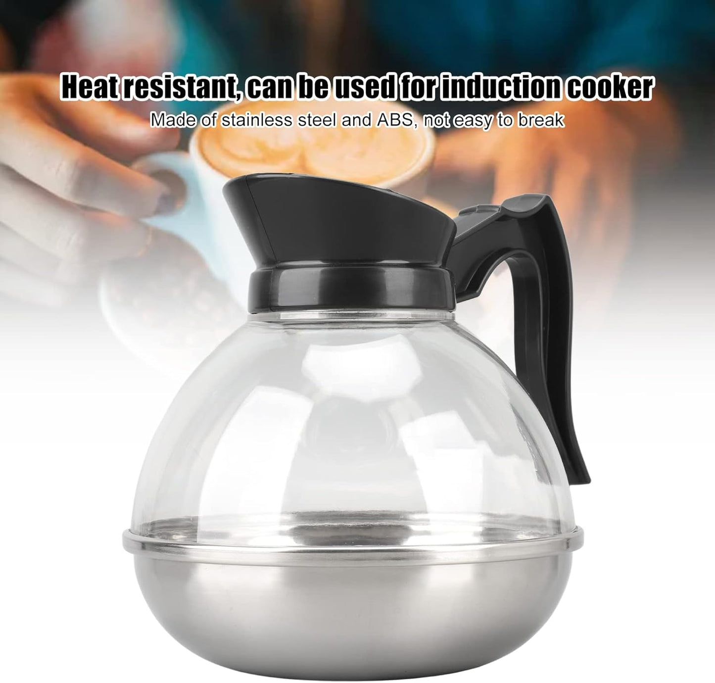 HERCHR 1700ml Teapot and Tea Kettle - Induction Cooker Compatible Loose Leaf Tea Maker & Hot Water Kettle