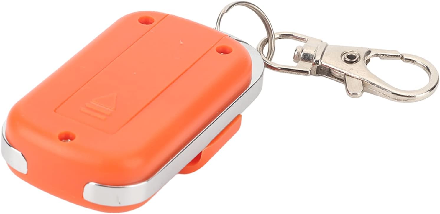 HERCHR Automatic Door Remote Control for Chicken Coop Doors, Portable Electric Rolling Driveway Gate Opener, HCS301 Sliding Gate Remote Key Fob (4, Orange)