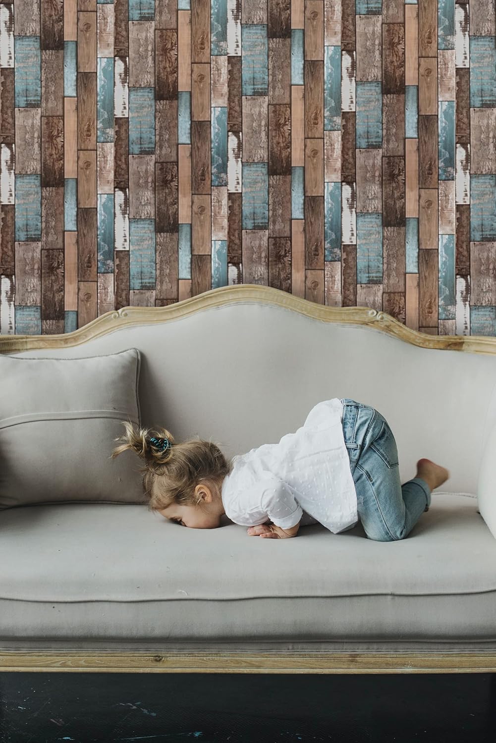 Heroad Brand Wood Panel Effect Contact Paper - Peel and Stick Wallpaper for Walls, Cabinets, Classroom - Removable Wall Covering 17.7"x78.7