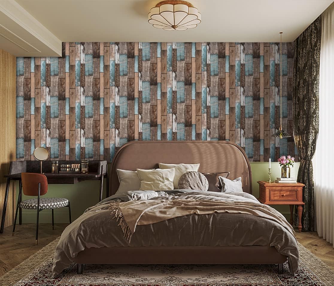 Heroad Brand Wood Panel Effect Contact Paper - Peel and Stick Wallpaper for Walls, Cabinets, Classroom - Removable Wall Covering 17.7"x78.7