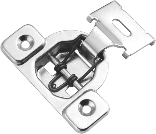 Hickory Hardware P5125-14 Euro Cabinet Concealed Hinge - Self Closing - Easy Install - 1/2" Overlay - 105° Opening - Polished Nickel Finish - 1 Pair