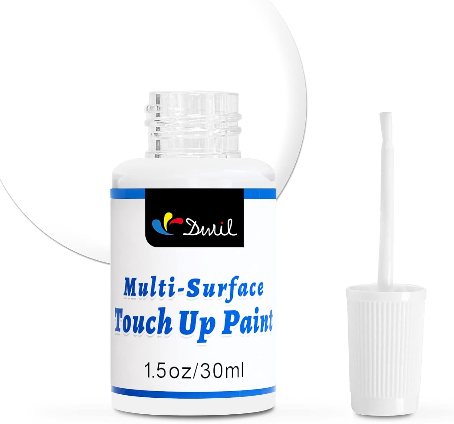 High-Gloss White Touch Up Paint Pen for Multi-Surface Scratch Repair - 1.5 Fl Oz