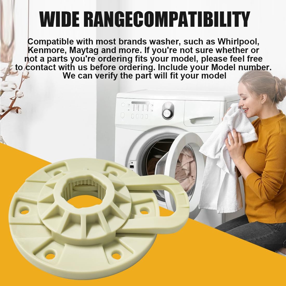 High-Quality Popbee 2024 Washer Basket Drive Hub Kit for Kenmore, Whirlpool, Maytag Washers - Replaces W10528947VP AP5665171