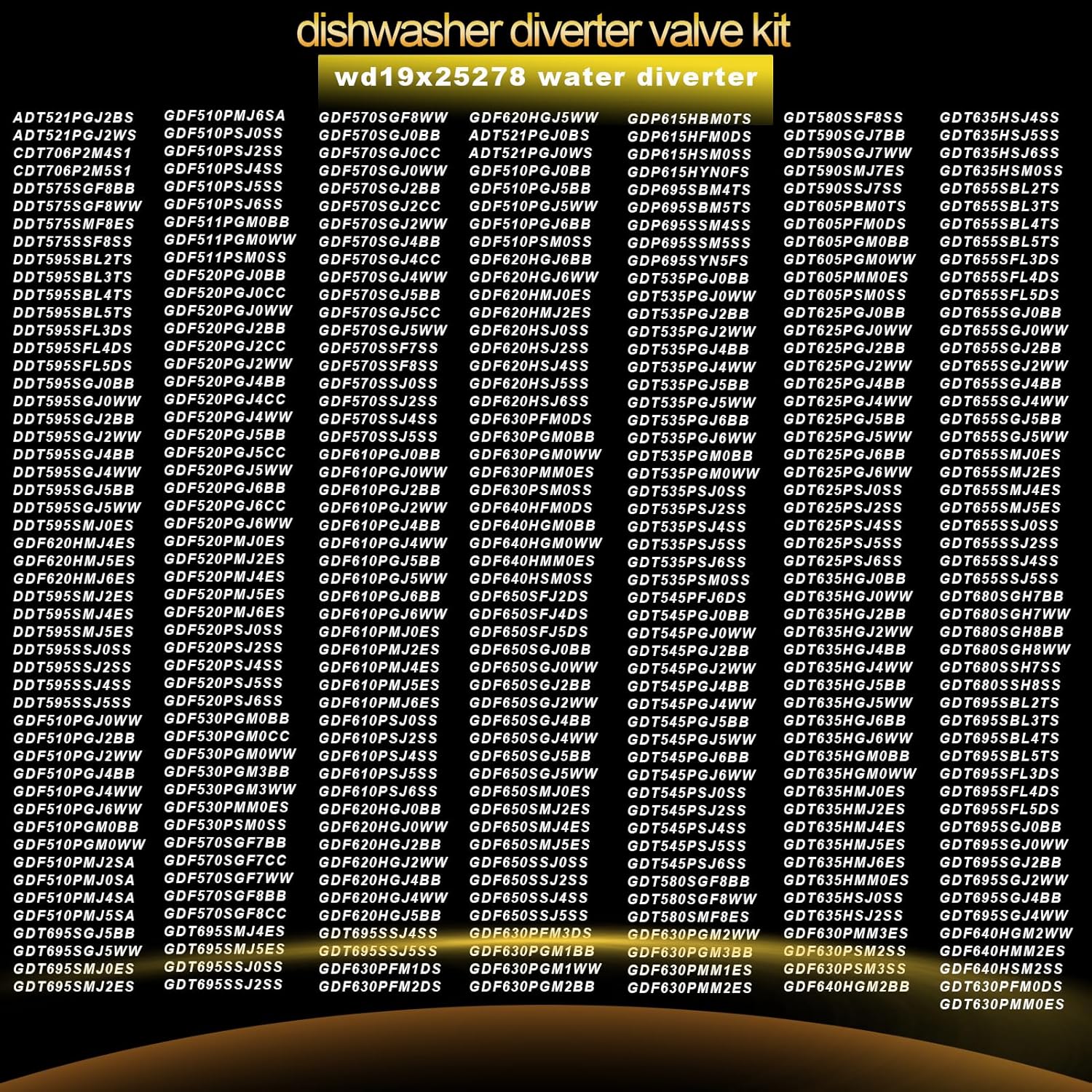 High-Quality Radinglin 2025 Dishwasher Diverter Valve Kit - Compatible with GE, Whirlpool, Kenmore, Maytag, Amana - 2-Year Warranty