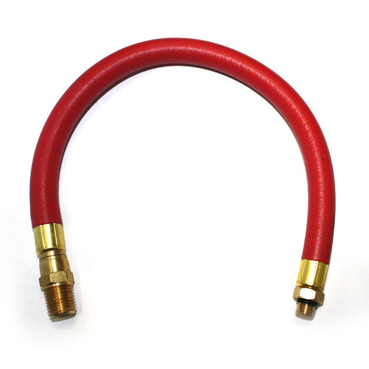 High-Quality Red 12 Inch Hose Whip for Inflators by Interstate Pneumatics