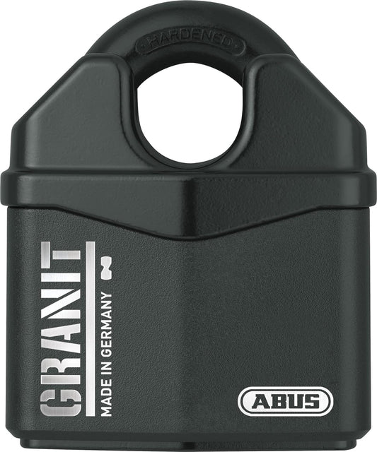 High Security ABUS Granit 37/80 Hardened Steel Padlock - Closed Shackle, 1/2" Shackle - Corrosion Resistant Outdoor Lock - German Made - Keyed Different - WildKart