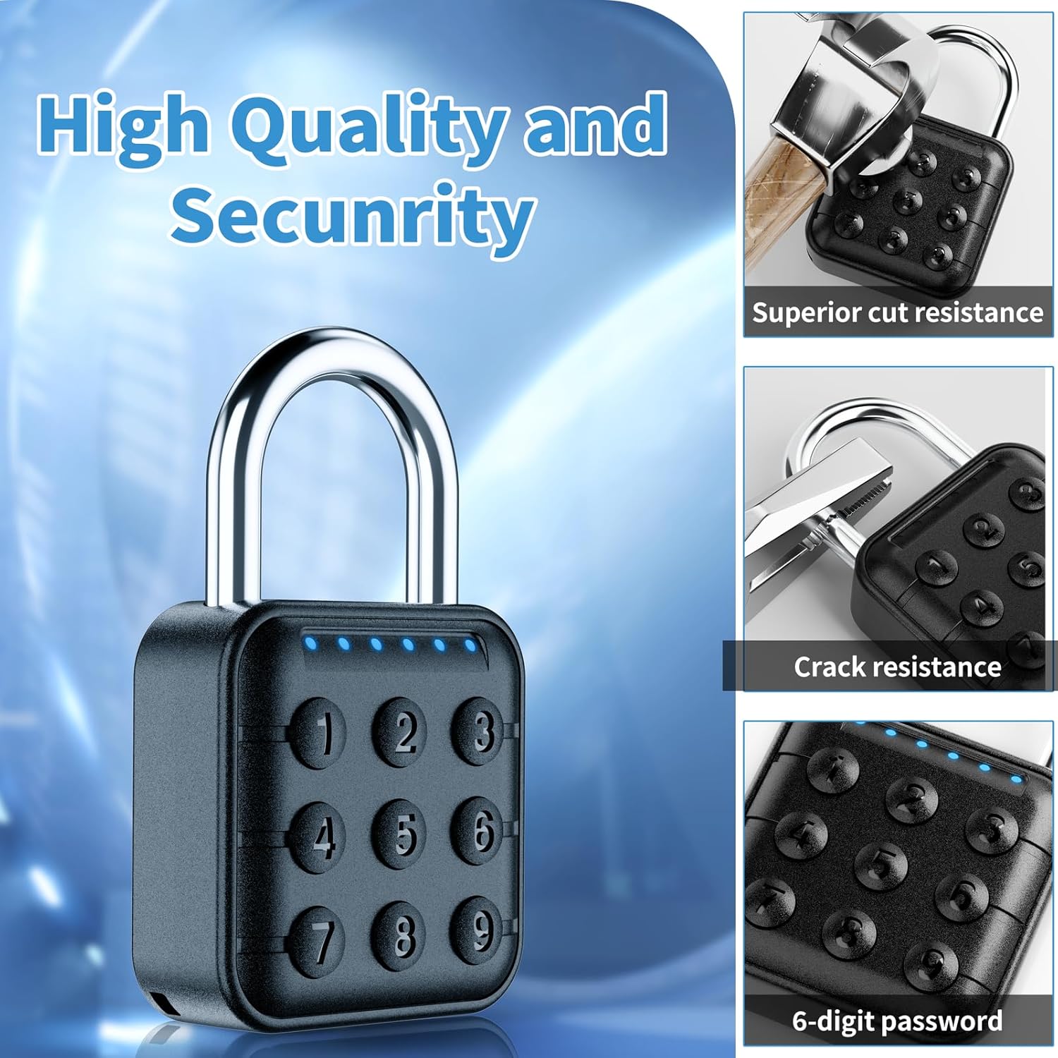 High Security Combination Locker Lock for Gym, School, Travel, and Outdoor Use - Easy to Use Beeih Lock - WildKart