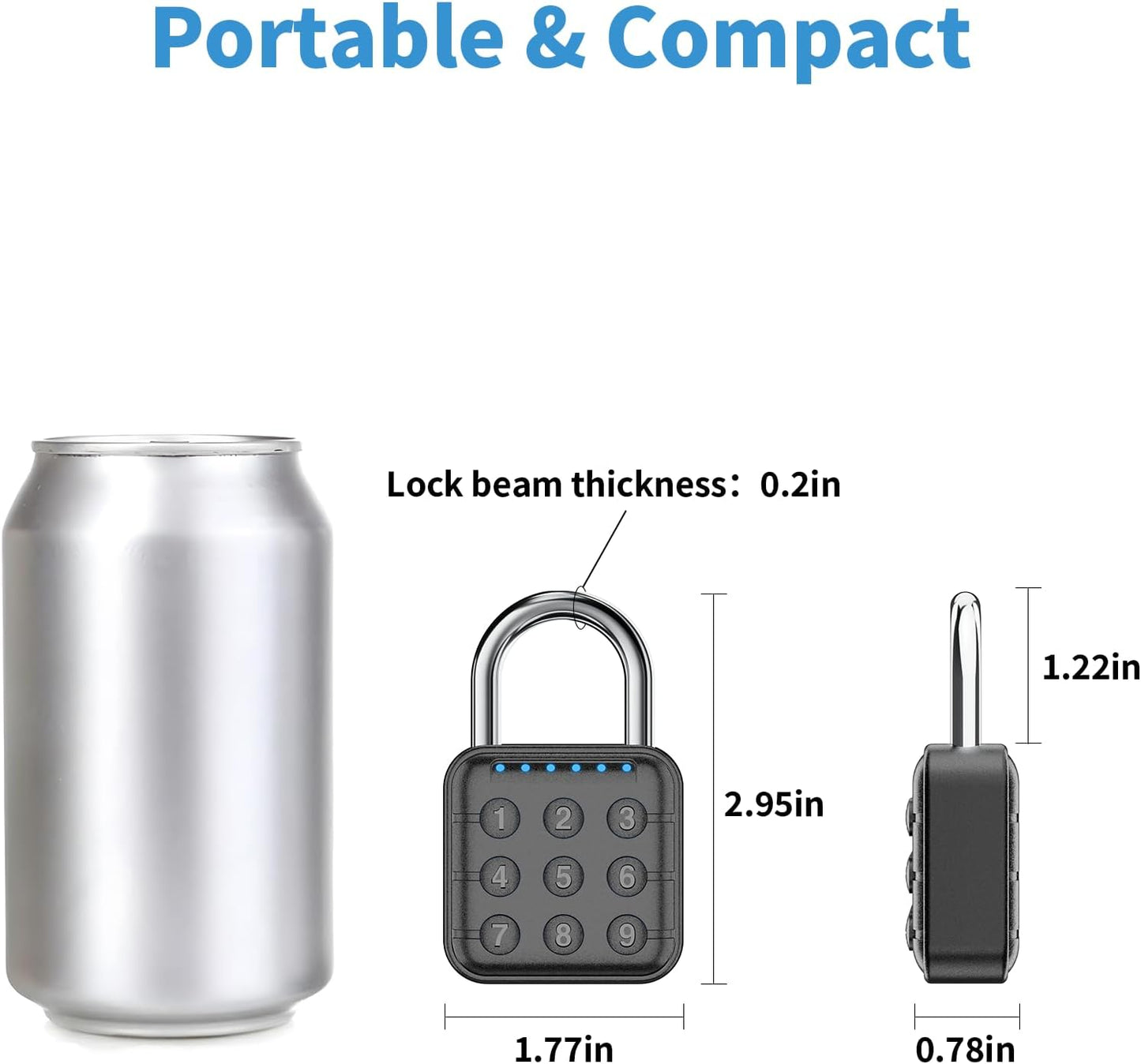 High Security Combination Locker Lock for Gym, School, Travel, and Outdoor Use - Easy to Use Beeih Lock - WildKart