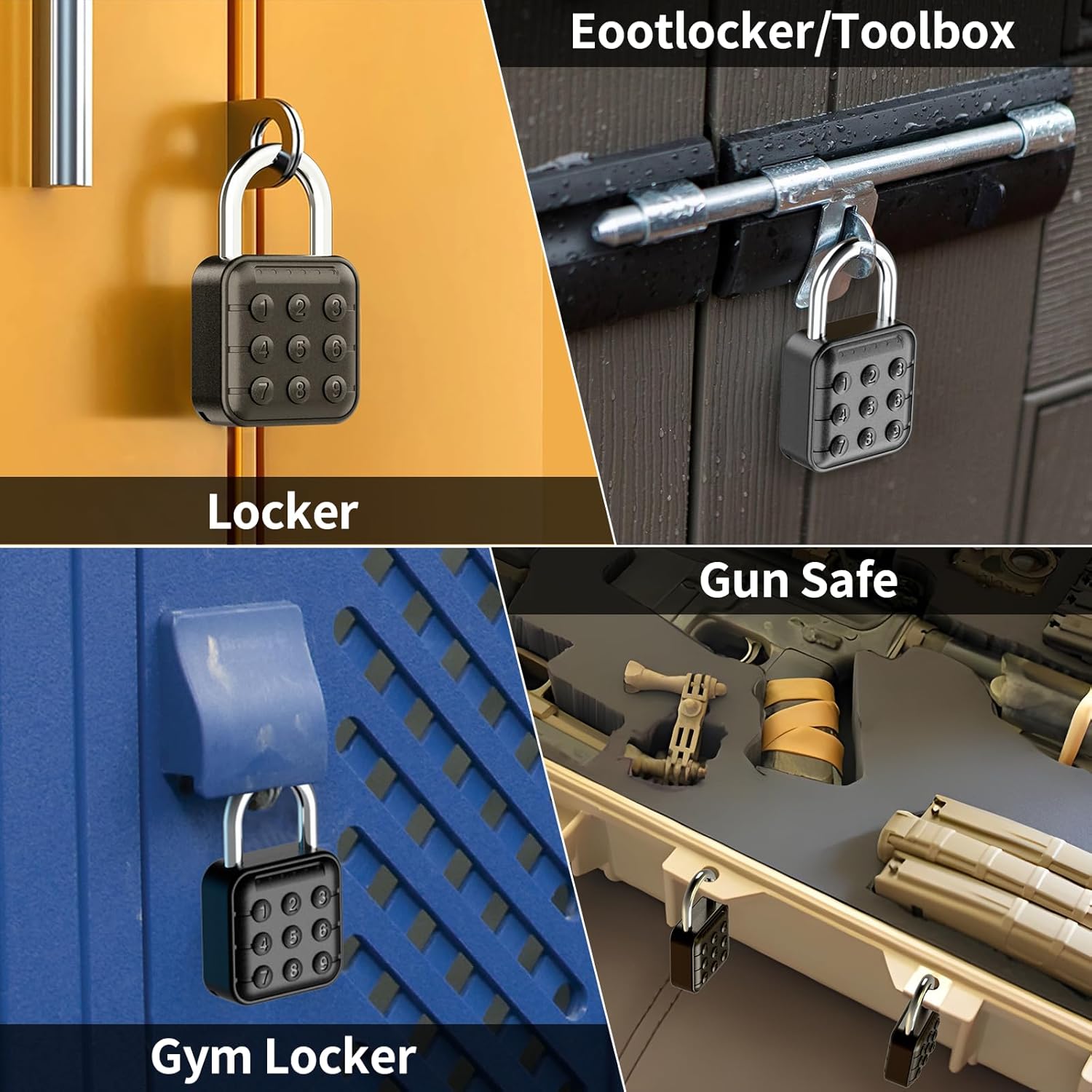 High Security Combination Locker Lock for Gym, School, Travel, and Outdoor Use - Easy to Use Beeih Lock - WildKart